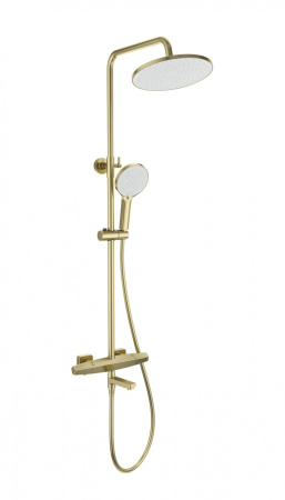 Душевая система с термостатом WONZON & WOGHAND NEO, брашированное золото WW-B3046-A1- BG