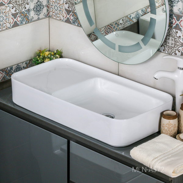 Раковина накладная (76,5х41) Melana A572-805