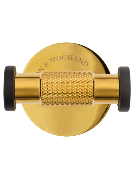 Двойной крючок для ванной WONZON & WOGHAND MAJESTIC, черный/золото WW-9225