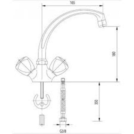 Смеситель для мойки MOFEM DIAMANT 140-0007-34