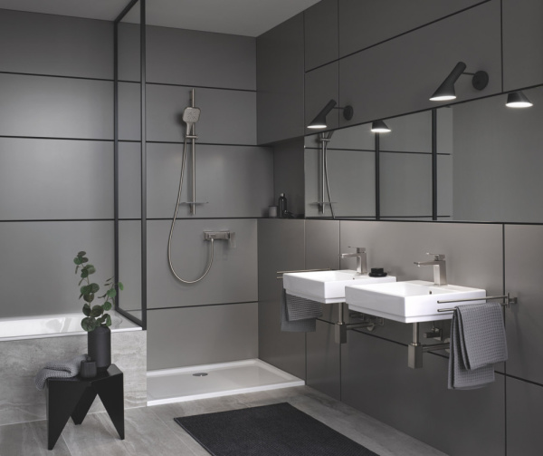 Смеситель для раковины однорычажный Grohe Eurocube 23445 DC0 (23445DC0) суперсталь