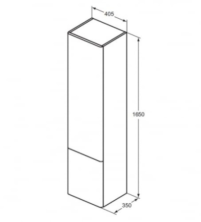Пенал Ideal Standard SoftMood T7836S5