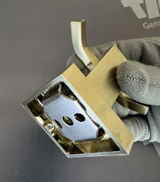 Крючок двойной Timo Selene 17012/17 золото матовое