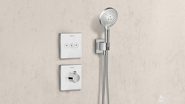 Шланговое подсоединение с держателем душа Hansgrohe Fixfit Porter Square 26486000