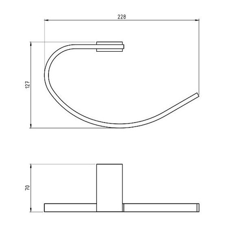 Полотенцедержатель Novaservis Metalia 9 0901.0