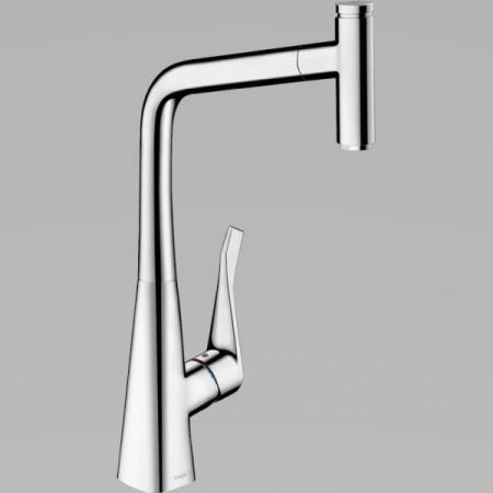 Смеситель для кухонной мойки hansgrohe Metris Select M71 73803000