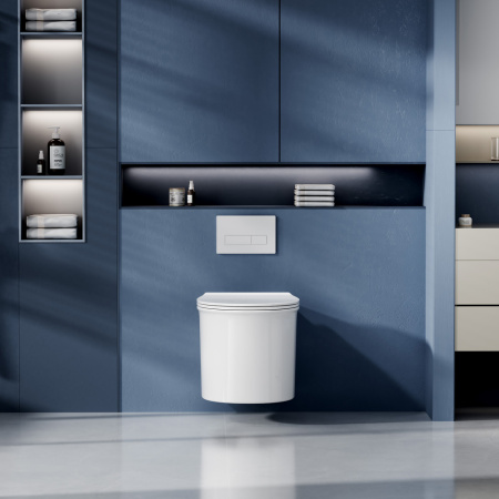 Унитаз ABBER Bequem AC1127 подвесной белый, безободковый