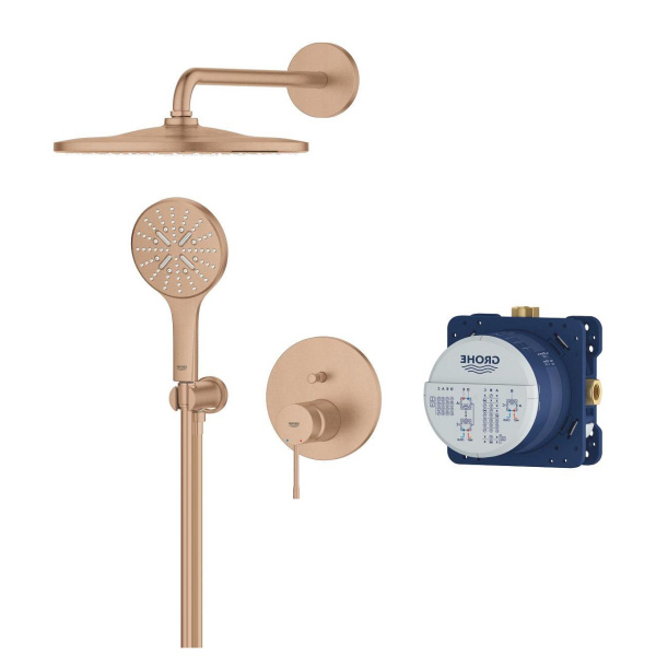 Душевой комплект скрытого монтажа Grohe Essence New 25287 DL0 (25287DL0) тёплый закат матовый