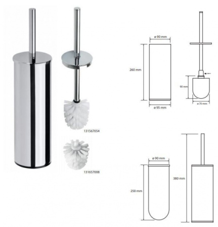 Ёршик напольный, щётка белая Bemeta Omega 102313056