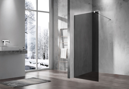 Душевая перегородка Vincea Walk-In VSW-1H120CG (120х200) хром, стекло тонированное