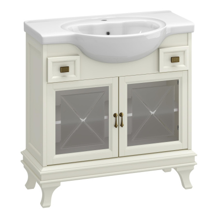 Тумба под раковину Opadiris Борджи 85  00-00006742 слоновая кость (без раковины)