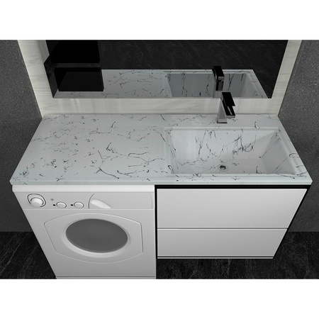 Раковина над стиральной машиной (120х48) Stella Polar Мадлен 120 SP-00001153 правая