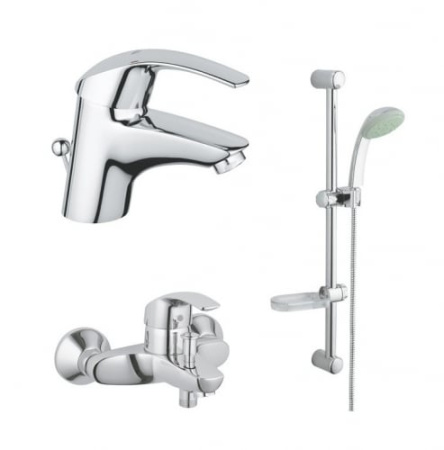 Набор для ванной комнаты 3 в 1 Grohe Grohe Eurosmart 116936
