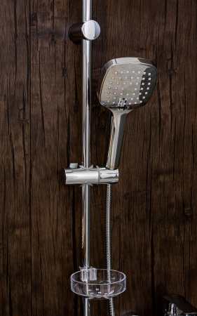 Душевая система с полимерным смесителем для ванны OneLife P07-844cr хром