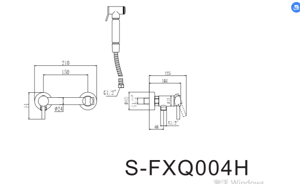Смеситель с гигиеническим душем Savol S-FXQ004 Смеситель с гигиеническим душем Savol S-FXQ004