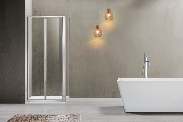 Душевой уголок Vincea  Garda VSR-1G8090CL (90х80)  хром, стекло прозрачное