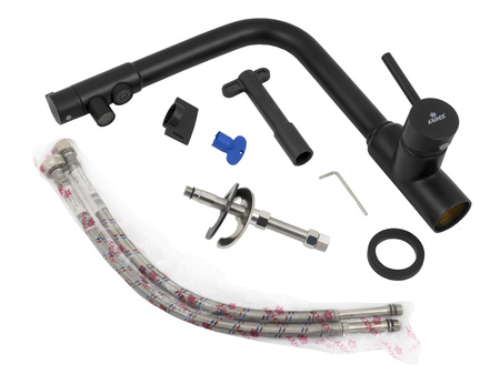 Смеситель для кухни с фильтром Kaiser Teka БР13044-9, черный