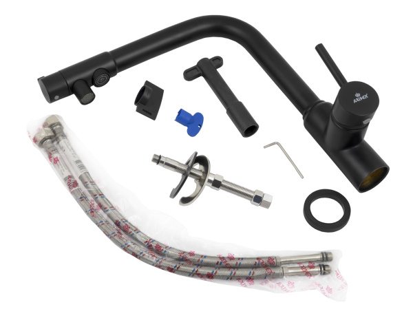 Смеситель для кухни с фильтром Kaiser Teka БР13044-9, черный