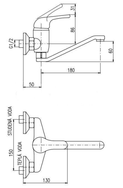 Смеситель для кухни Rav Slezak Sazava SA001.5