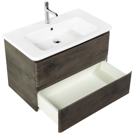 База под раковину BelBagno ALBANO-CER-800-2C-SO-RNG подвесная Robere Nature Grigio