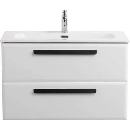 Тумба под раковину Cezares ECO-CER-N-800-2C-SO-BL Bianco Lucido без ручек