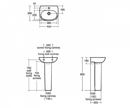 Пьедестал Ideal Standard Tesi T352101