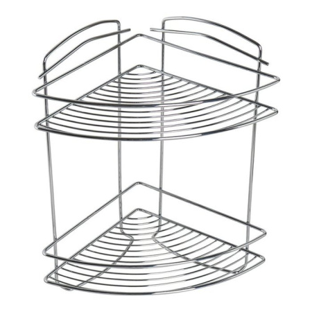 Полка двухъярусная угловая Milardo , проволока стальная (209WC20M44)