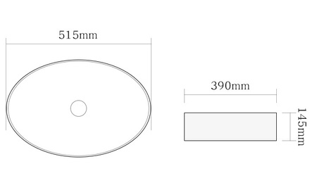 Раковина накладная (51,5х39) SantiLine SL-1104