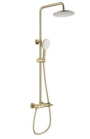 Душевая система WONZON & WOGHAND MUSE Corno, брашированное золото WW-A30653-BG
