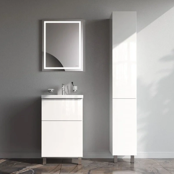 Тумба без раковины 50 см Am.Pm Gem M90FSX0502WG белый глянец