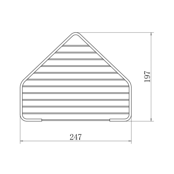 Полка угловая двухярусная черная FASHUN A335-1