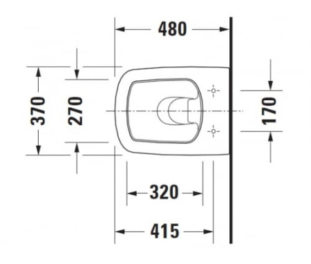 Унитаз подвесной укороченный Duravit DuraStyle 2539090000 без сиденья