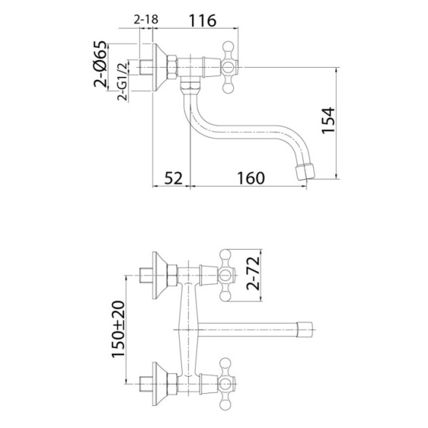 Смеситель для кухни Milardo Duplex (DUPSB1M09)
