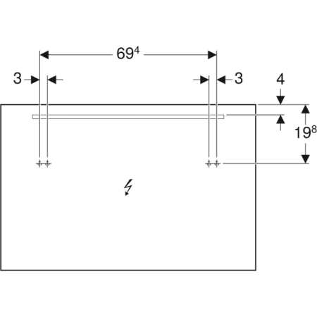 Зеркало с подсветкой Geberit Option Basic 500.584.00.1