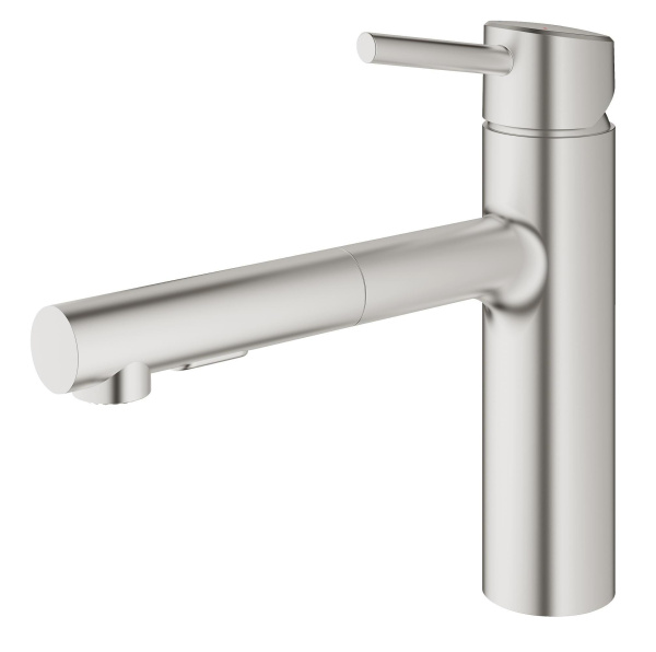 Смеситель однорычажный для мойки Grohe Concetto 30273 DC1 (30273DC1) суперсталь