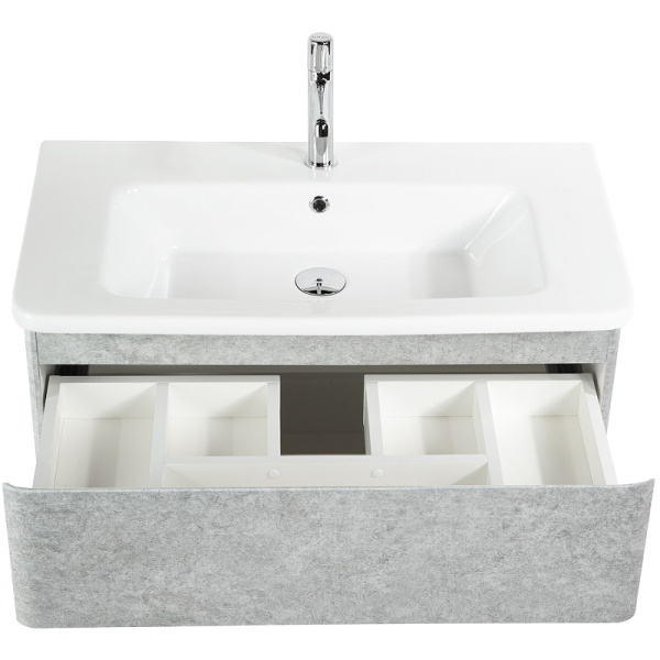 База под раковину BelBagno ALBANO-CER-800-2C-SO-CVG подвесная Cemento Verona Grigio