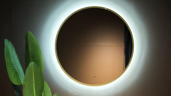 Зеркало с хололной подсветкой Art&Max Sanremo AM-San-770-DS-F-Gold