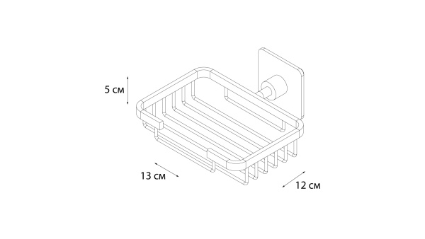 Мыльница FIXSEN Square решетка FX-93109