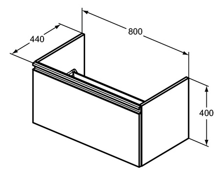 Тумба под раковину Ideal Standard Tesi 80 см T0047WI