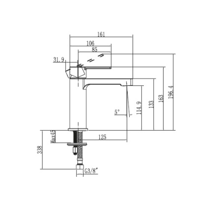 Смеситель для раковины Villeroy&boch Architectura TVW10300400061