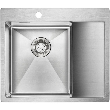 Кухонная мойка Paulmark Alster PM825951-BSL брашированная нерж. сталь левая