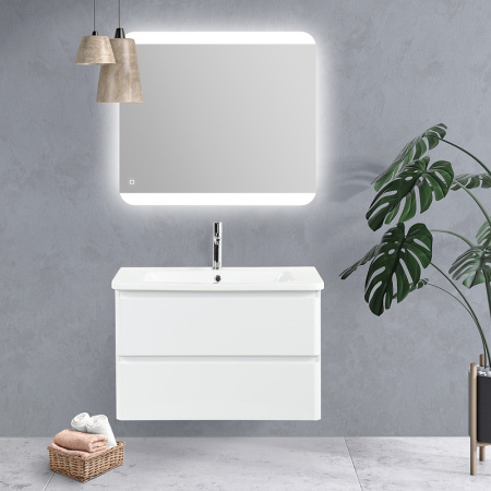 База под раковину BelBagno 80 ALBANO-CER-800-2C-SO-BL подвесная Bianco Lucido
