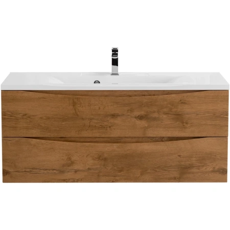 Тумба  под раковину подвесная с двумя выкатными ящиками BelBagno MARINO-1100-2C-SO-RN-P Rovere Nature