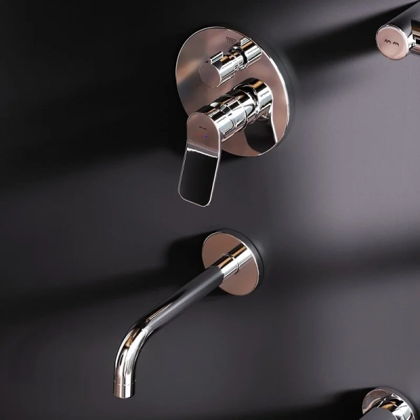 Душевой комплект с изливом Am.Pm X-Joy FB85A3RH40 хром