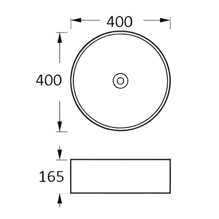 Раковина накладная (40х40) Aquatek AQ5118-MG