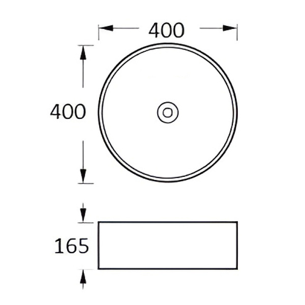 Раковина накладная (40х40) Aquatek AQ5118-MW