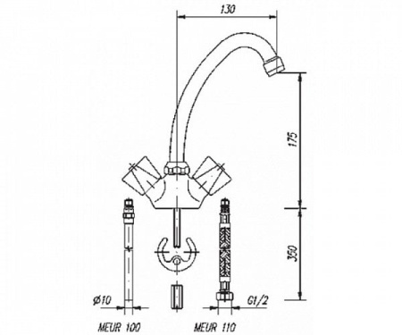 Смеситель для раковины Mofem Romantik 140-0094-02