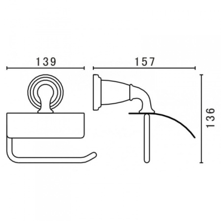 Держатель туалетной бумаги Art&Max AM-E-3683-Br