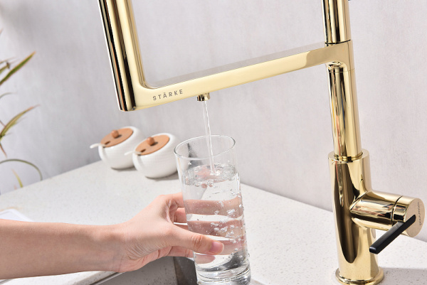 Смеситель для кухни с подключением к фильтру  Paulmark Tornado To213402-G