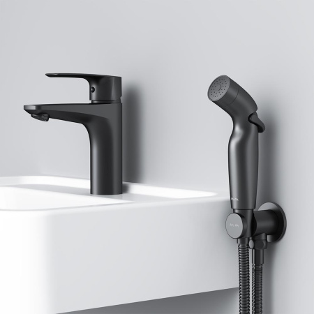 Смеситель для раковины с гигиеническим душем Am.Pm Gem F90A03022